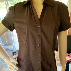 brown button up